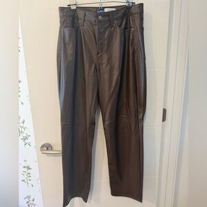 Old Navy Brown Wide Leg Pants Relaxed Fit